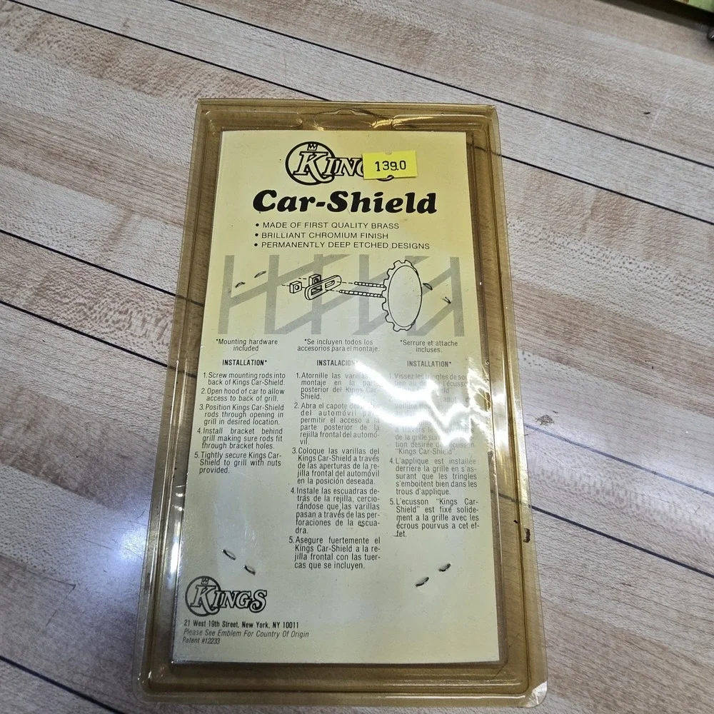 Badge Kings Car Shield Italy Italia Enameled Auto Car Grille Plaque New Package‎